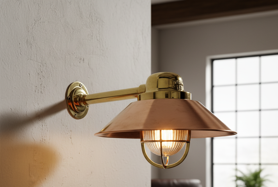 Install in pairs for a balanced and dramatic nautical effect — ideal for entrances, verandas, or restaurant walls.