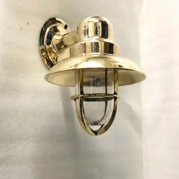 Original Nautical Swan Ship Wall Sconce Wiska Light with Cover