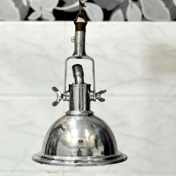 Antique Style WISKA Industrial Pendant Light – Aluminium Warehouse Hanging Lamp Rustic Nautical Decor